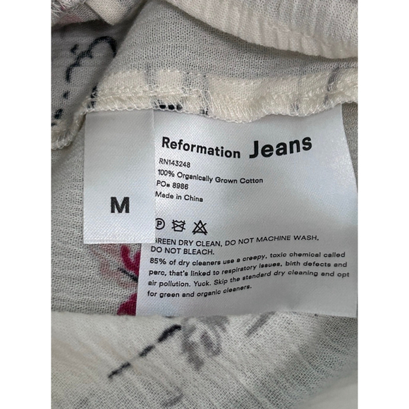 Reformation Anita Dress Tonga Print Midi Organic Cotton NWT Size M - Picture 10 of 14